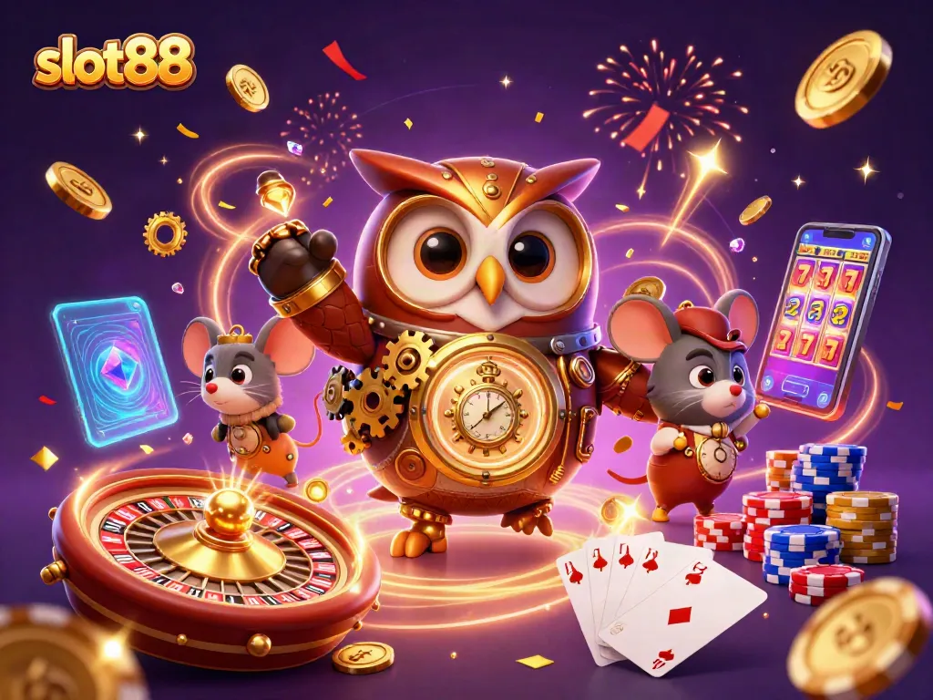 slot88 menarik perhatian pemain dengan slot yang berkilau dan elemen kasino futuristik