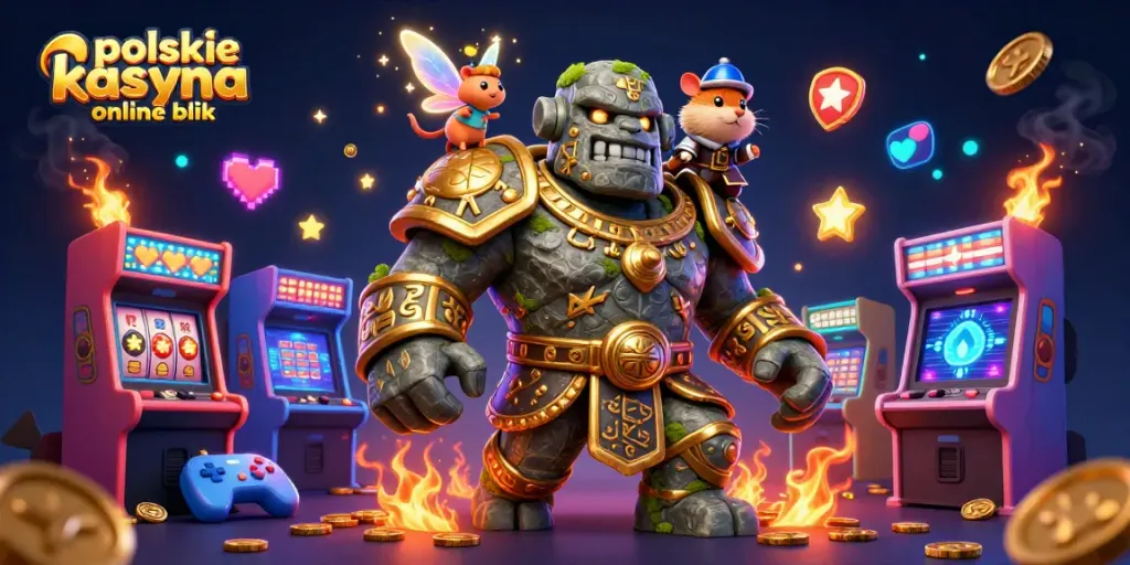 Engage with polskie kasyna online blik in this vibrant 3D illustration featuring enchanted gaming elements.
