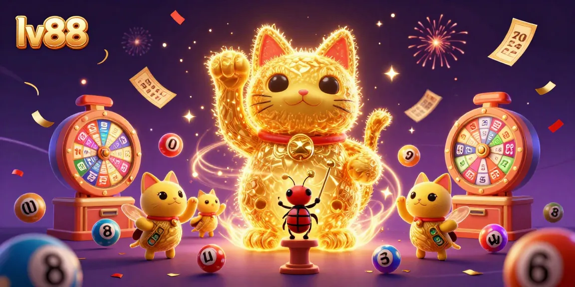 Experience the excitement of lv88 with this vibrant 3D casino illustration showcasing dynamic gaming elements.