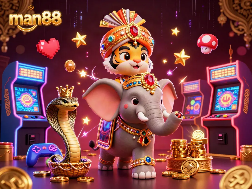 Experience exciting man88 gameplay with vibrant characters and dynamic casino elements.