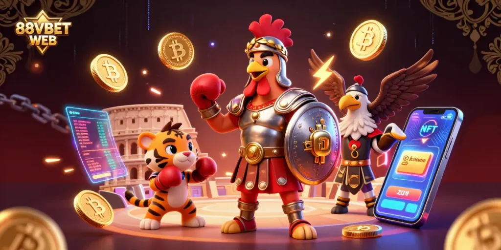 Experience thrilling bets at 88VBET WEB with exciting casino elements and dynamic characters.