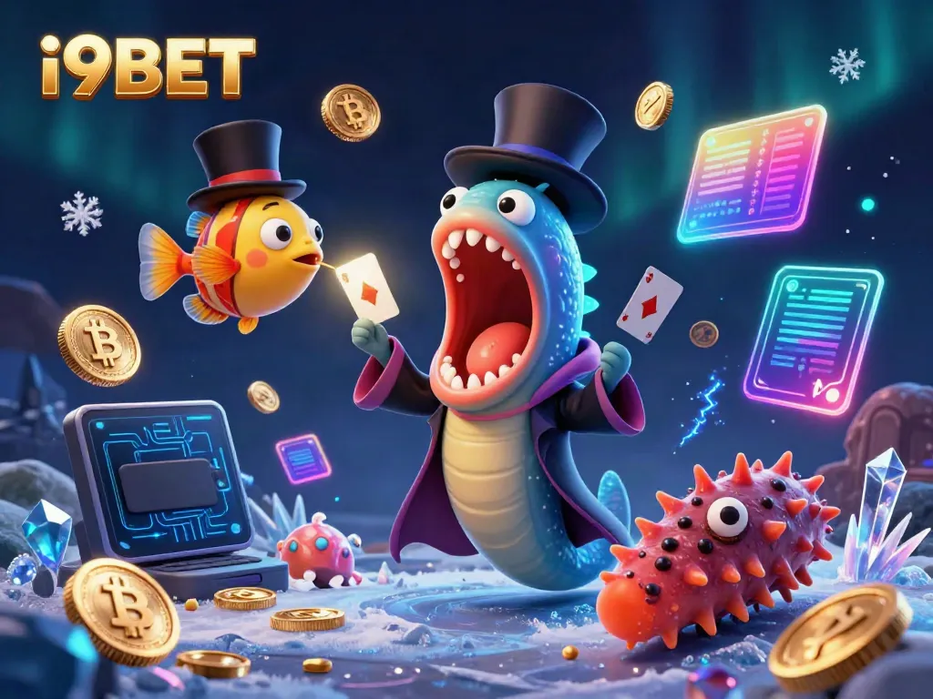 Experience the dynamic magic of i9BET with bioluminescent sea creatures performing tricks in a vibrant underwater casino