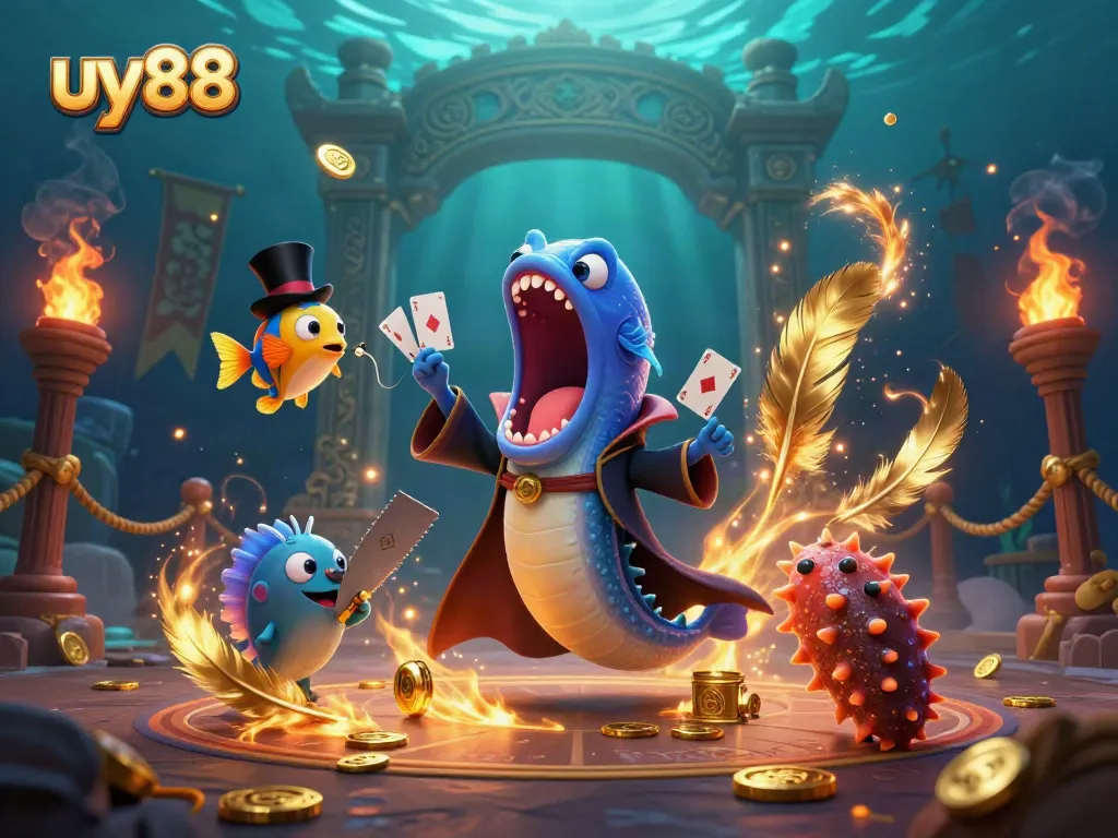 Experience thrill and excitement at uy88 with a magical underwater casino world featuring vibrant sea creatures!