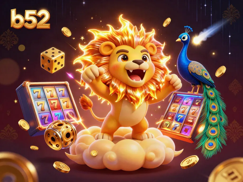 Engage with the thrilling b52 casino experience featuring vibrant characters and energetic slot elements.