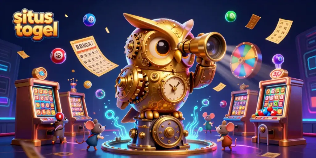 Experience situs togel excitement with a vibrant, dynamic 3D casino scene packed with engaging game elements.