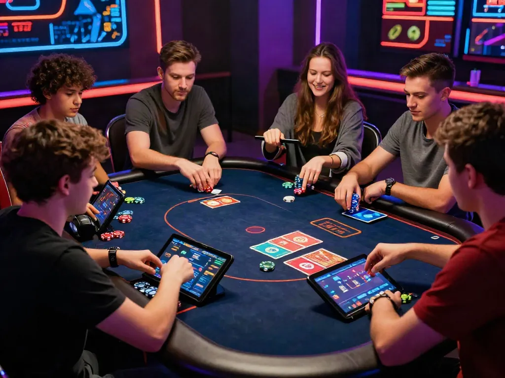 Exciting online gaming experience at https://man881.jp.net/ with players engaged in a virtual poker game