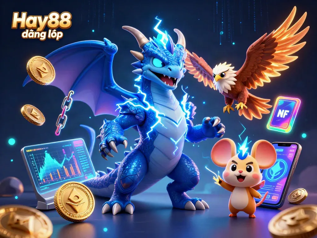 Experience thrilling gameplay with Hay88 đăng nhập, featuring dynamic gambling elements and vibrant 3D characters.