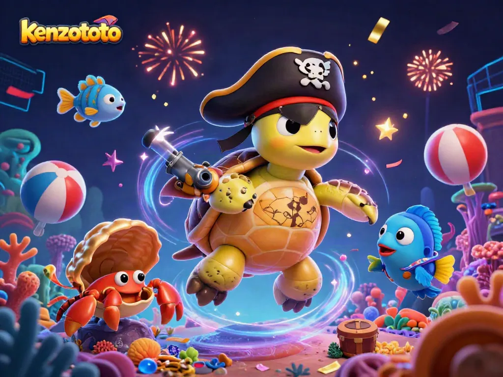 Engage with kenzototo fish shooting adventure featuring colorful fish, dynamic gameplay elements, and marine characters.