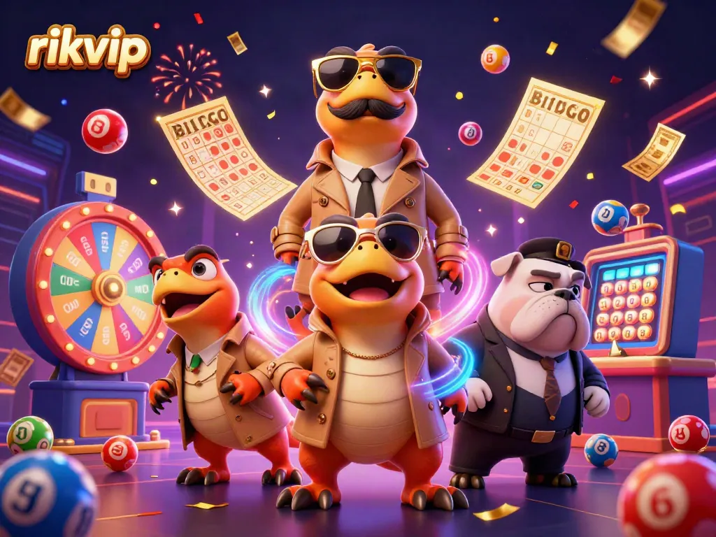 Experience thrilling wins at rikvip with playful raptors in a trench coat trying to enter a VIP casino lounge.