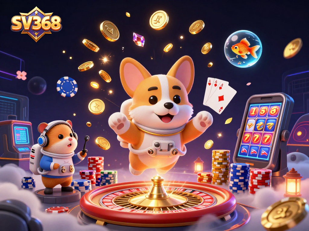 Experience thrilling gaming action at SV368 with vibrant visuals and engaging casino elements.