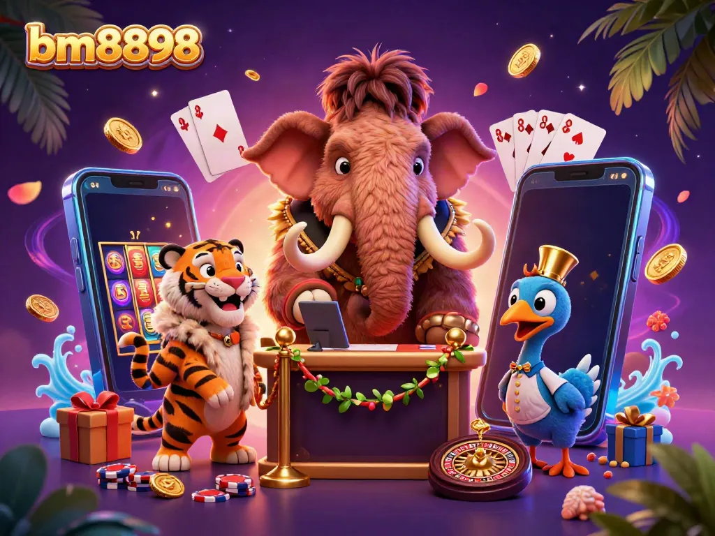 Engage in thrilling casino action with bm8898's mammoth bouncer and vibrant slot games.